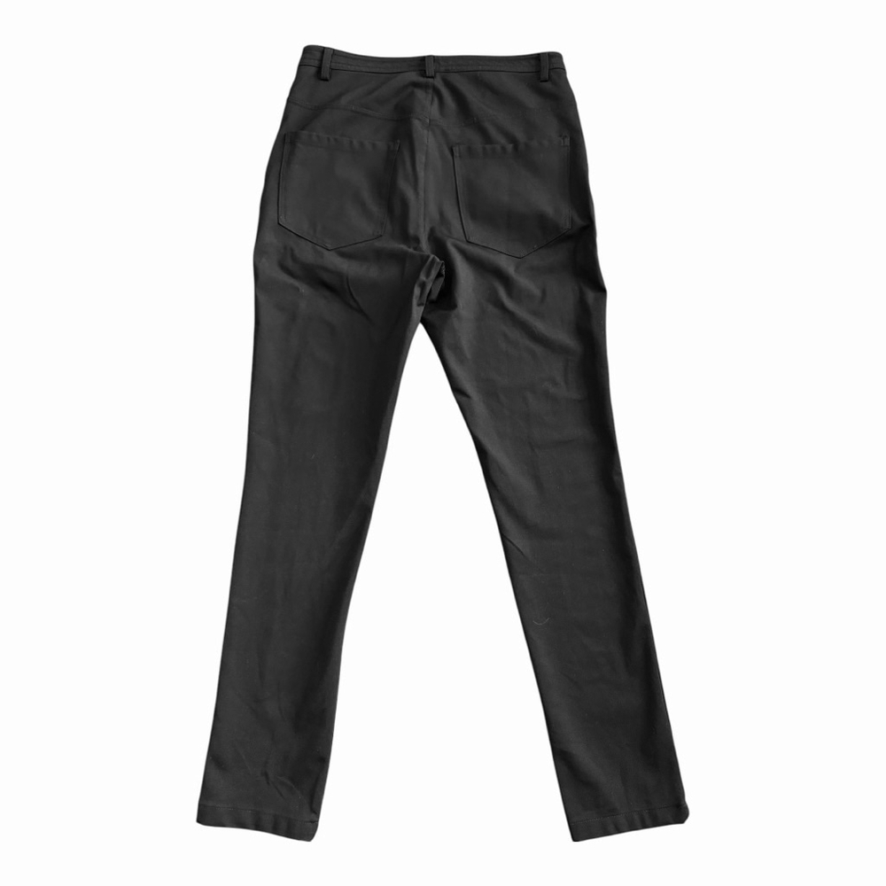 Karl Lagerfeld Paris Women's High Waisted Button Fly Black Ankle Pants 8 - Picture 6 of 11